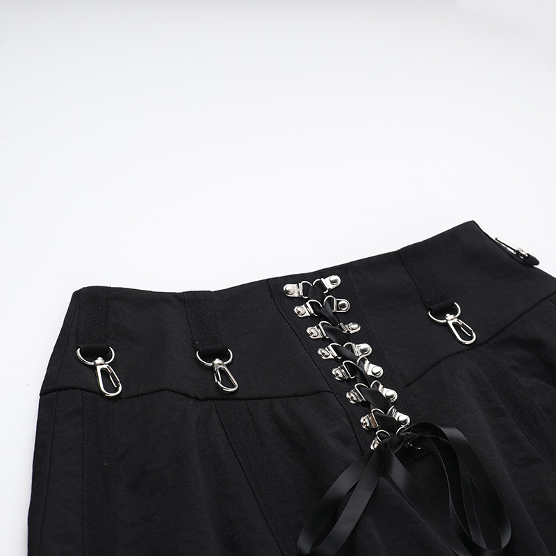 Goth Maxi Skirt with Hooks