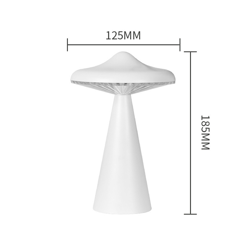 UFO transfronterizo atmósfera luz nocturna USB recargable regalo decoración cabezal de cama dormitorio barra creativa toque luz platillos voladores