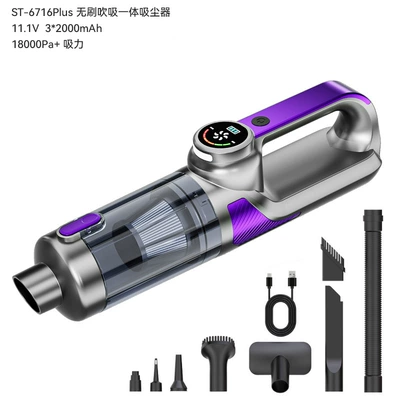 New Model of Car Vacuum Tozsoranlar - silver-purple-111v-32000mah-brushless-vacuum-cleaner-blowing-and-suctioning-in-one