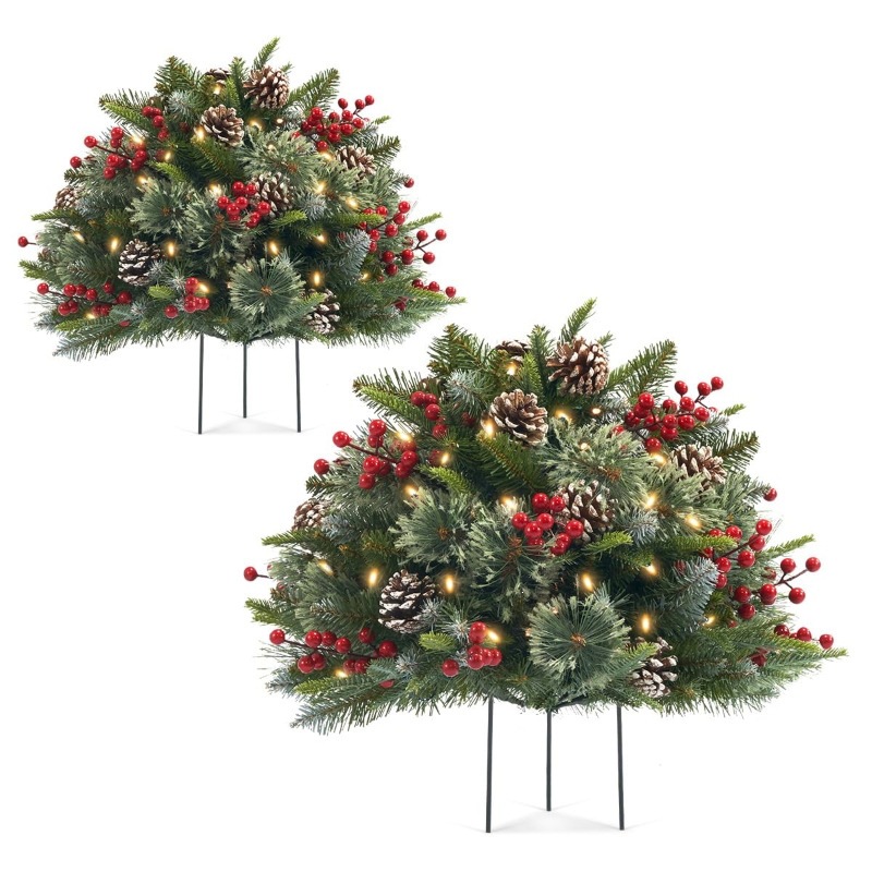 Artificial Christmas tree feels real skeleton filling flocking mixed…