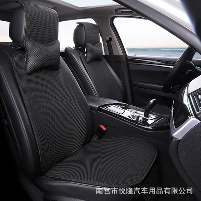 Non-Slip Ice Silk Seat Cushion, Multi-function pad - black-standard-edition-driver-passenger