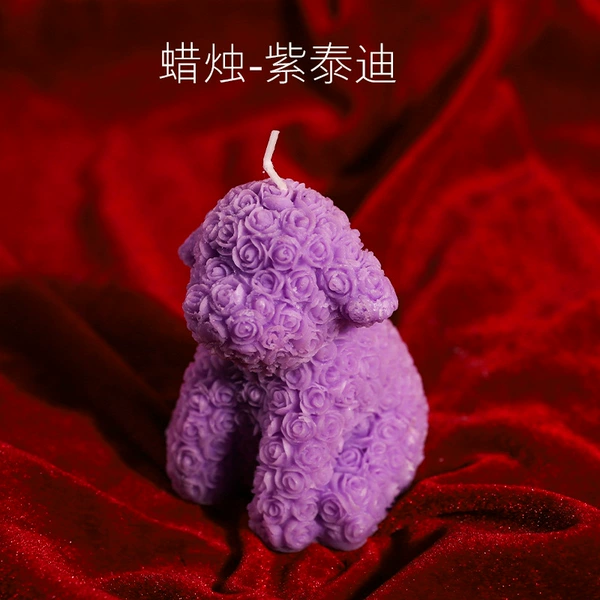 @@@@@@.Candle-Teddy Purple@@@@@@