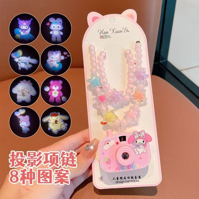 Douyin 同じミニネックレス投影カメラ女の子のおもちゃクロミスライドショー小型カメラ子供の小さなギフト|undefined