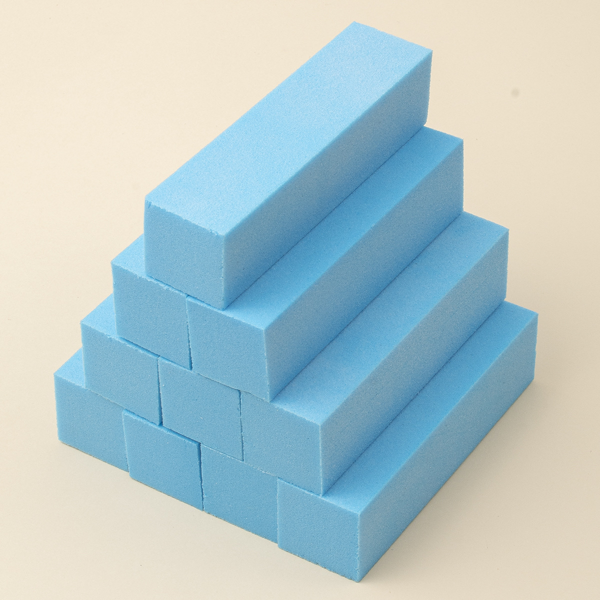 Directo de fábrica de uñas de color blanco bloque de tofu de alta espuma de cuatro lados de molienda bloque de reparación de uñas pulido