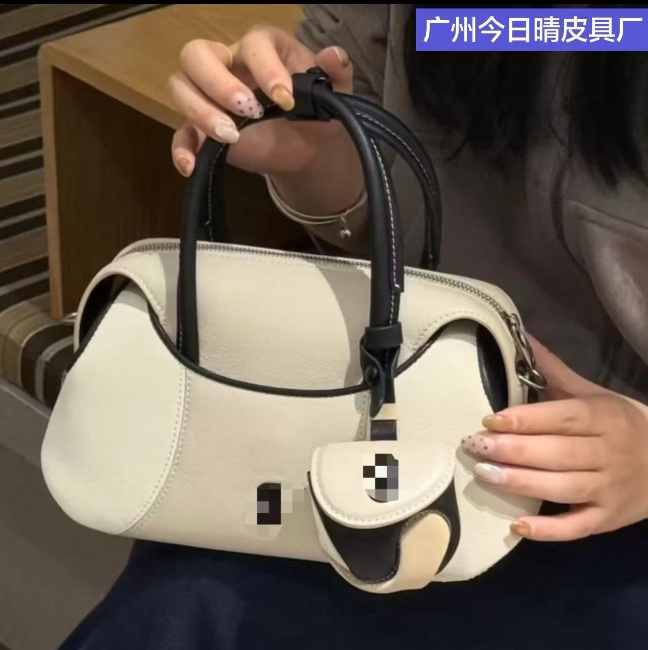 KUNOGIGI/Gulangjiji baseball Boston bag small size women's commuter shoulder crossbody bag retro style new model