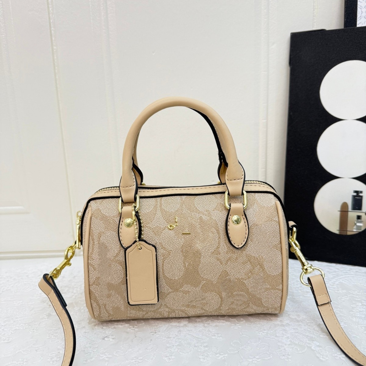Koujia New Pillow Bag Monogram Mini Fashion Crossbody Single Shoulder Women's Handbag Boston Large Capacity Bag - Thumbnail 3