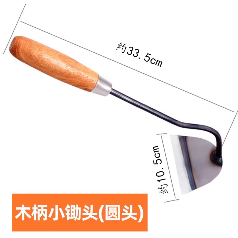 [평생 보증] 나무 손잡이가 달린 작은 이 1개, 둥근 머리