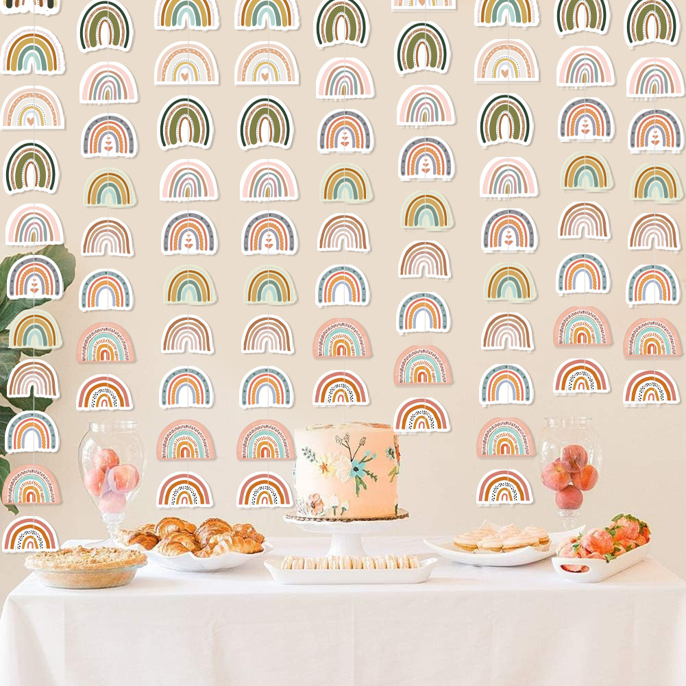 速賣通波西米亞主題派對裝飾布置掛件Bohemian縫紉拉花掛條批發