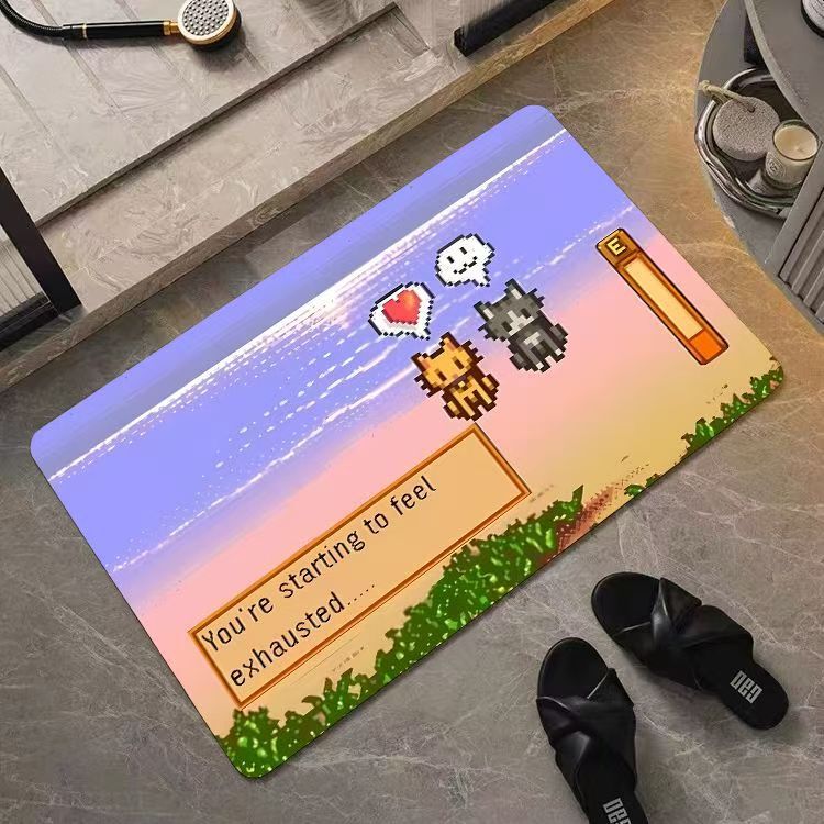 Cartoon Stardew Valley Bathroom Floor Mat, Non-Slip Diatomaceous Earth Mat, Stain-Resistant, Water-Absorbent, Quick-Drying, Amazon Cross-Border Wholesale Cartoon Stardew Valley Bathroom Floor Mat, Non-Slip Diatomaceous Earth Mat, Stain-Resistant, Water-Absorbent, Quick-Drying, Amazon Cross-Border Wholesale