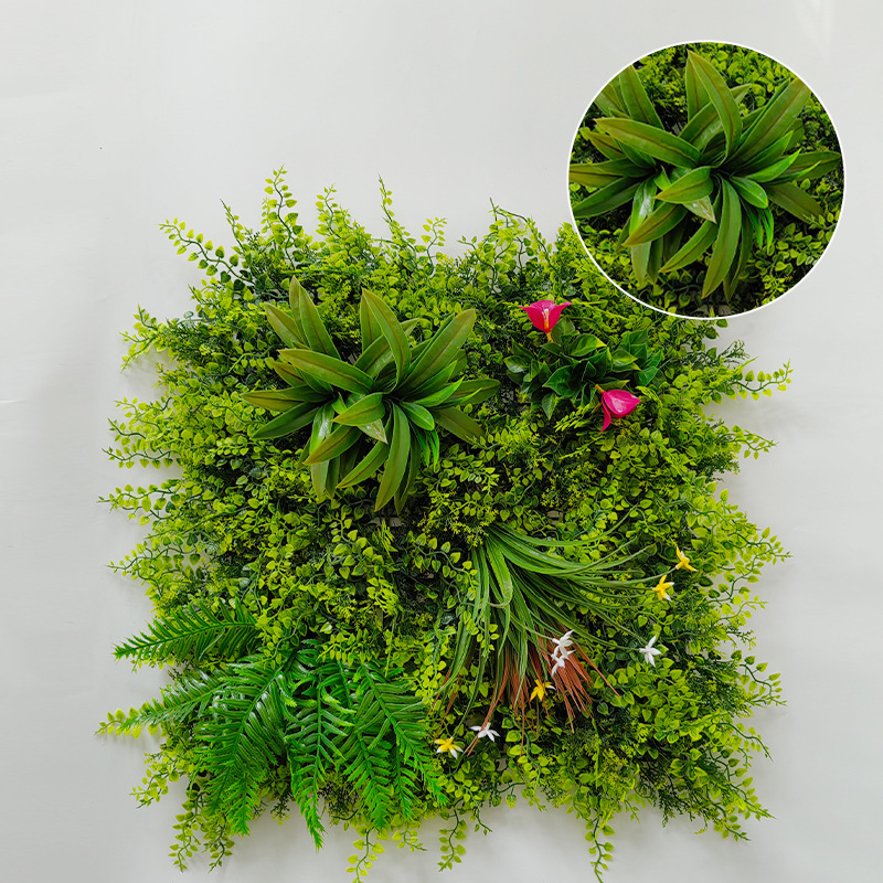 批发仿真植物墙造景装饰墙婚礼室内装饰假花塑料草坪墙仿真绿植墙|undefined