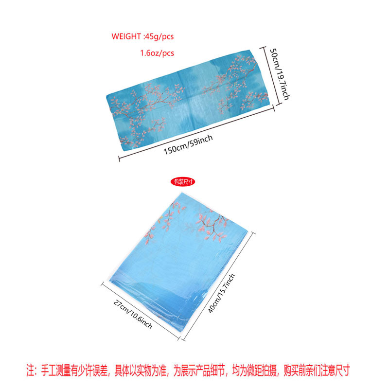 Elegant shiffon breathable scarf