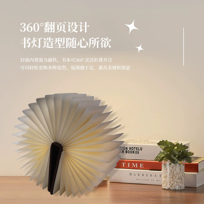 LED-ночник из дерева, атмосферная настольная лампа для кровати