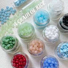 糖果礅礅8mm实色玻璃珠散珠diy手作手链项链手机链材料