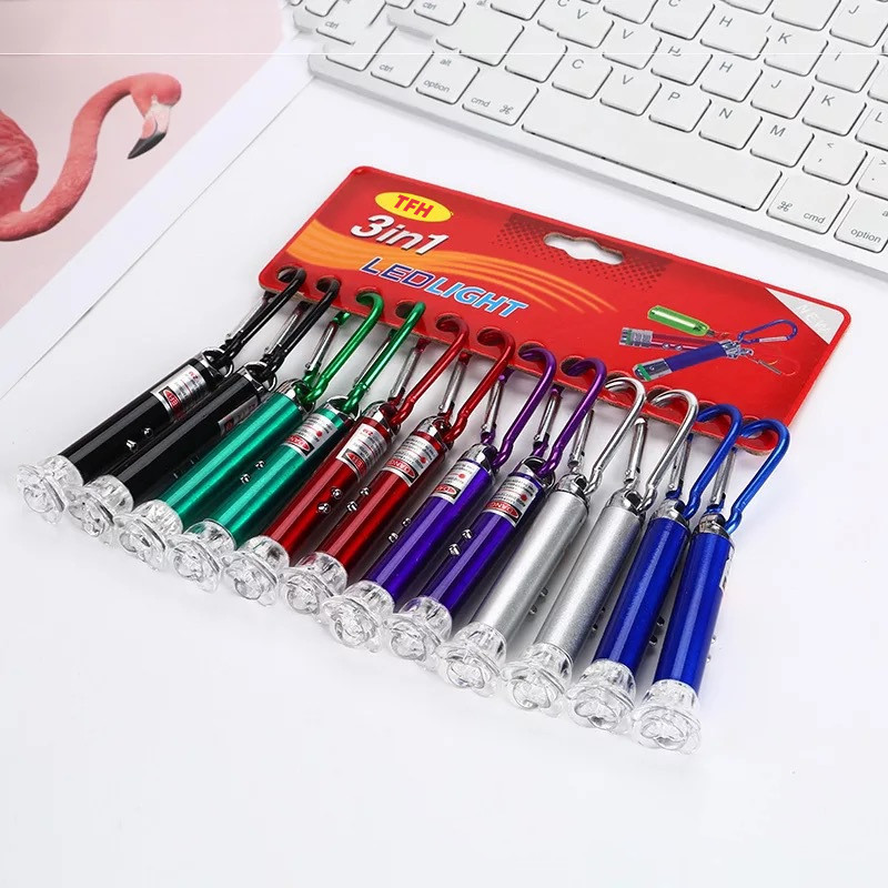 Wholesale of three-in-one infrared laser light, rose LED small flashlight, household and outdoor banknote detector, and cat toy pic 25
