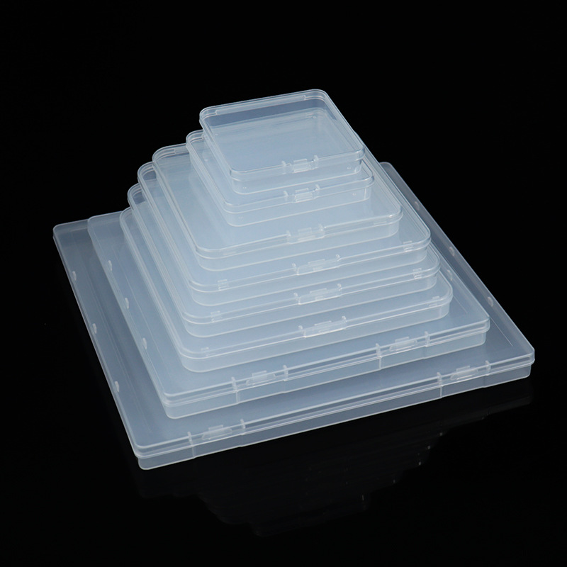 大批量批发正方形PP塑料盒子透明收纳零件盒渔具配件小产品包装盒