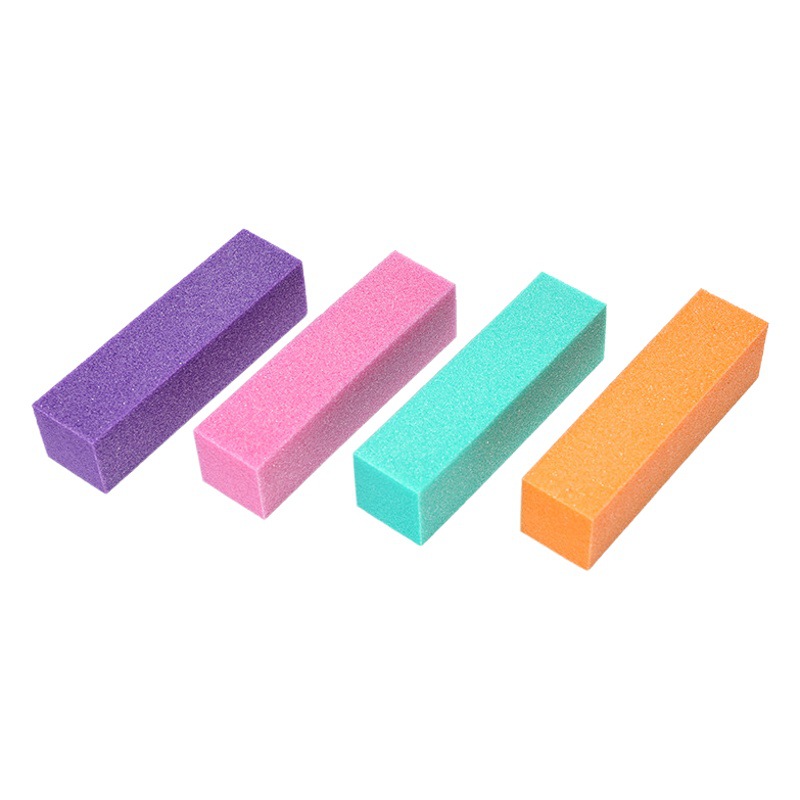 Manicure Tofu Block Nail File High Elastic Sponge Tofu Block Wear-Resistant and Non-Sand Polishing Block Manicure Tools Wholesale