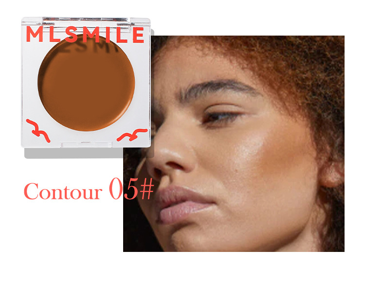 MLSMILE Cross-Border Exclusive Cream Matte Natural Highlight Contour Rouge Easy To Apply Moisturizing Blush Palette_voghion.com