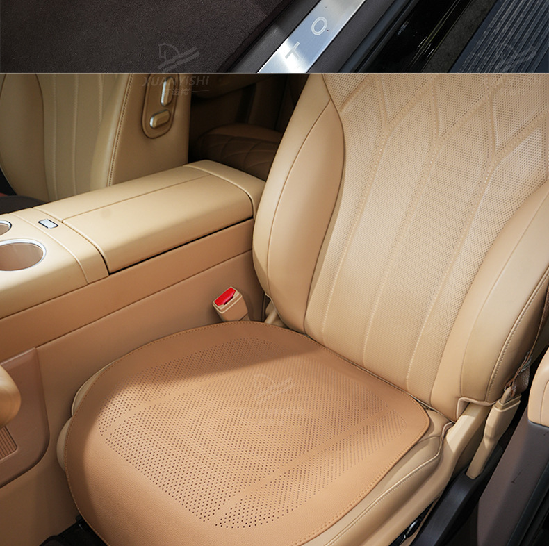 Summer thin padded extended perforated lychee pattern seat cushion, universal for business use, ideal for single-piece breathable non-slip seat pad