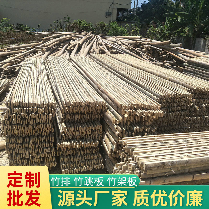 大竹排竹跳板 建筑用竹排竹架板过滤板外架防护板防护竹排 批发