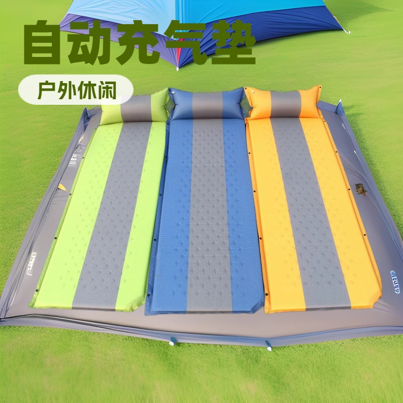 Portable automatic inflatable mattress for outdoor travel and camping, tent sleeping pad, car inflatable mattress, factory wholesale