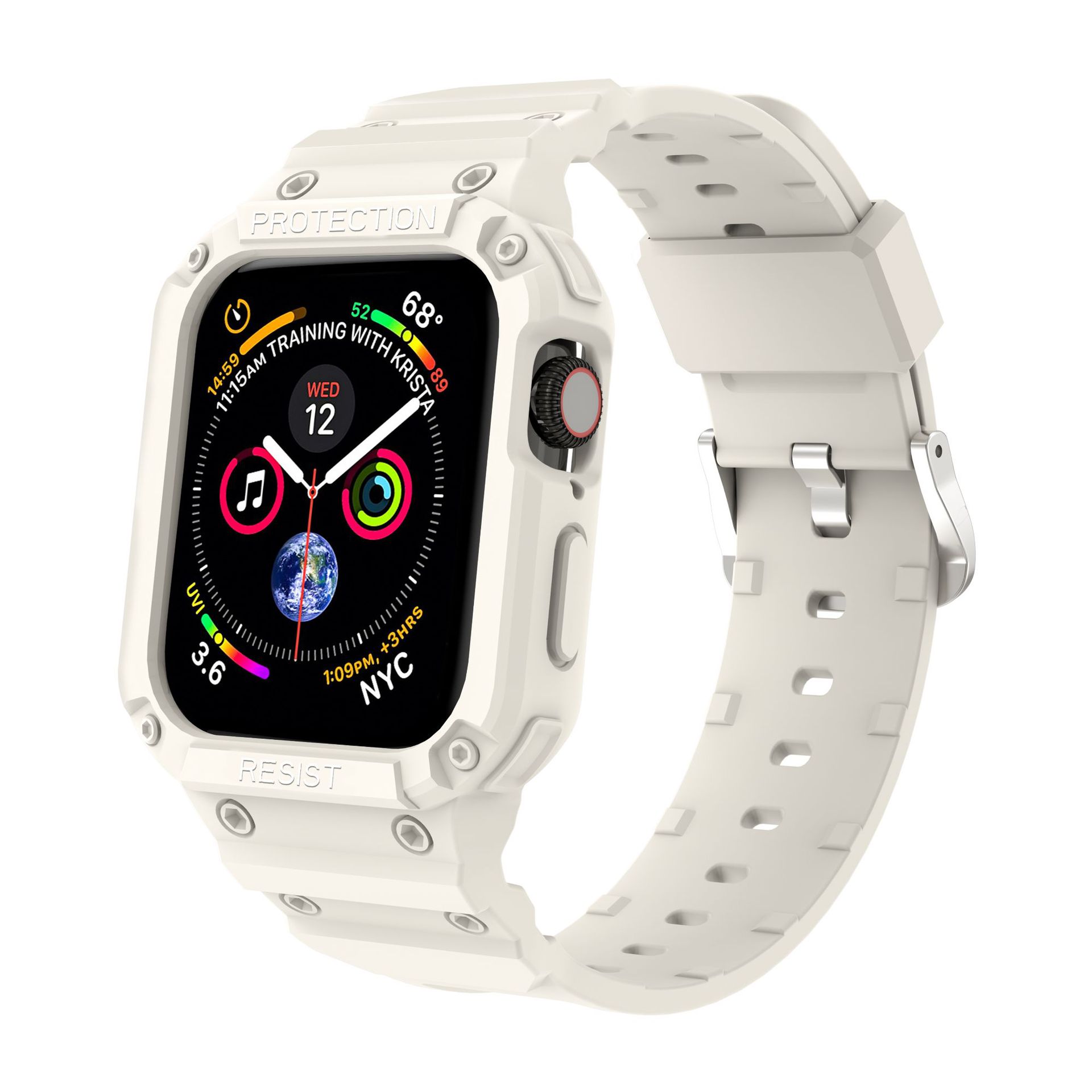Adecuado para Apple Watch Correa integrada de silicona resistente a la caída iwatch87654321s9 color sólido TPU Correa al por mayor