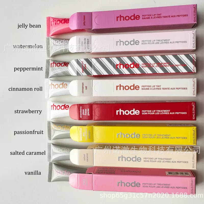 Peptide Lip Tint Rhode Hailey, moisturizing tinted lip balm, multiple shades