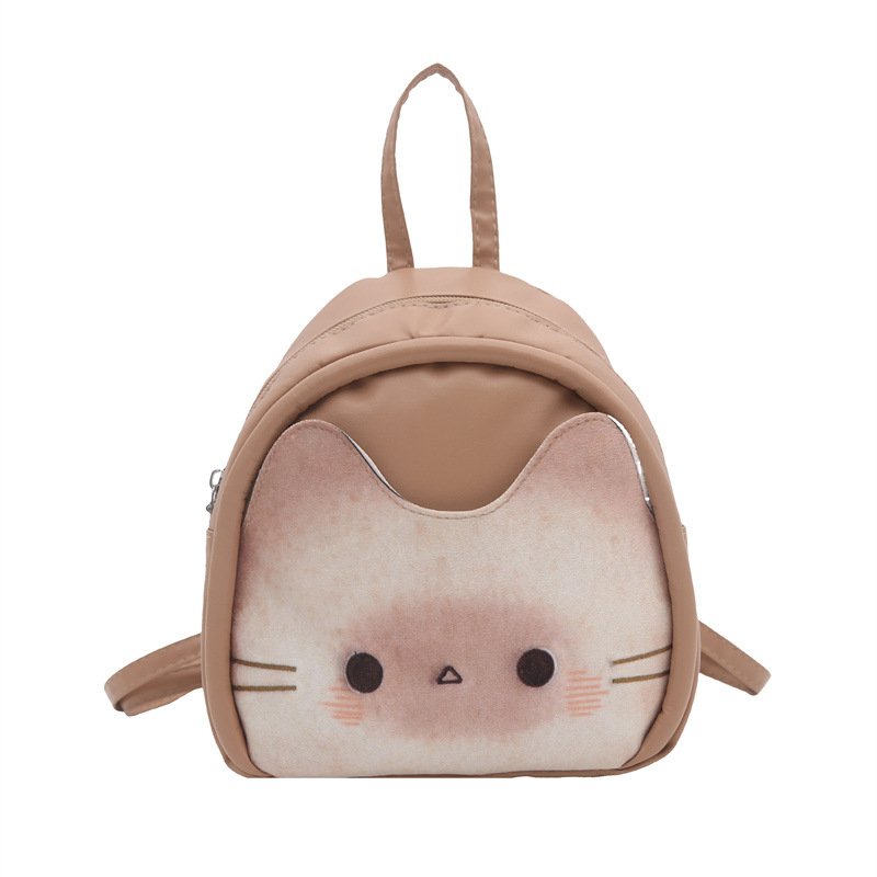Estudiantes de clase gato tostado mochila de hombro personalidad femenina universal moda casual alta sensación mochila image 6