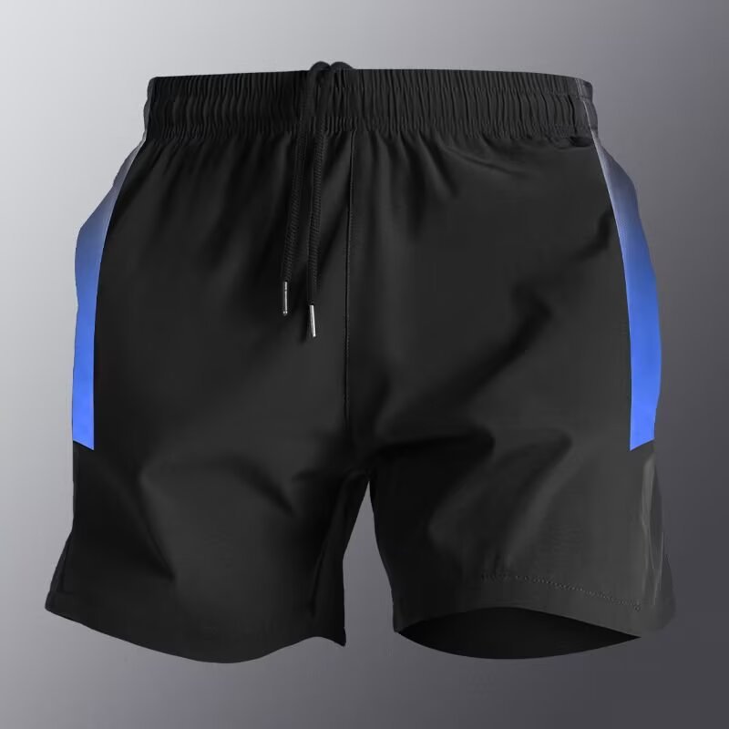 Pantalones cortos deportivos, seda de hielo para hombre, secado rápido, estilo fino de verano, pantalones sueltos casuales de cinco puntos, pantalones de entrenamiento para correr