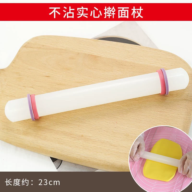 23 см антипригарная скалка для помадки антипригарная Скалка с кольцом инструмент для выпечки торта