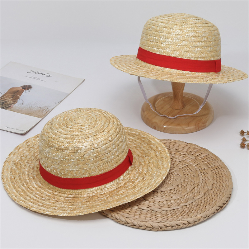 Mũ cói Luffy dành cho nam và nữ, mũ chống nắng mùa hè, mũ chống nắng kiểu mới, mũ thời trang ngoài trời cho nam, bán buôn xuyên biên giới.