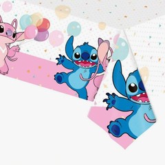 新しいピンクのステッチ 180*108 テーブルクロス誕生日パーティーパーティー使い捨てプラスチック pe テーブルクロスステッチ
