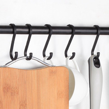 太空铝实心S型挂钩厨具挂钩厨房置物架小挂钩配件活动S型单钩挂件