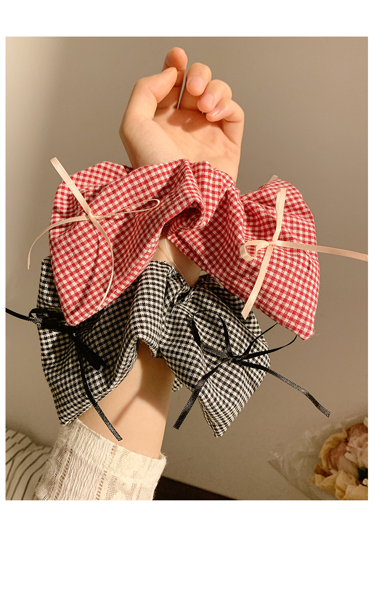 Bow Knot Pattern Women's Gender Sweet Style Women's Sweet Bow Knot Polyester Hair Tie