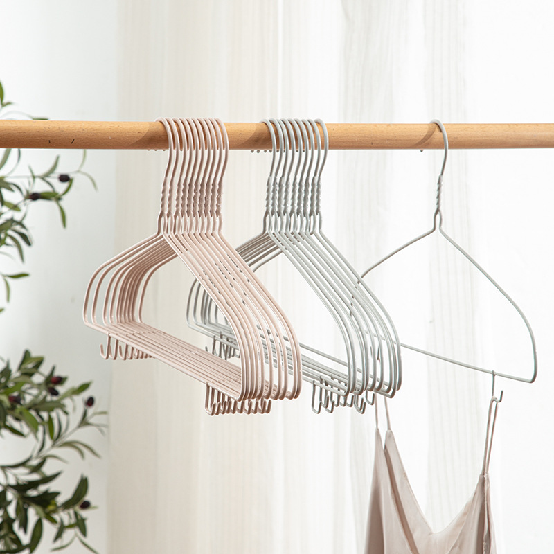 shoulder pad plastic dipping invisible hanger with hook wet and dry dual-use non-drum bag hanger wholesale bold type clothes hanger