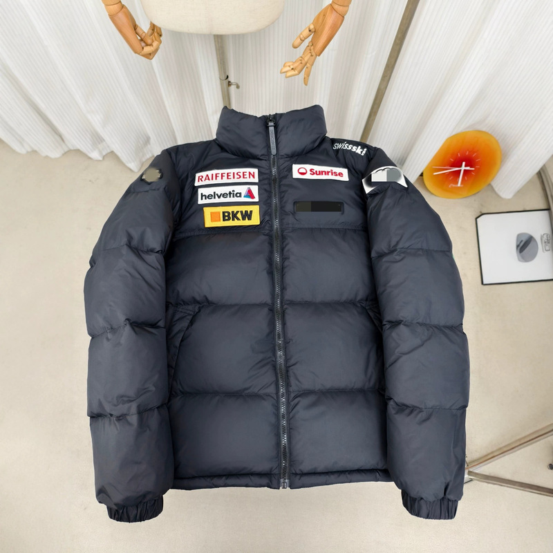 Descente X Audi Collaboration Second-Generation Short Warm down Jacket Ski Coat Mountain Print Men's down Jacket