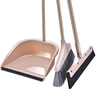 Broom Set Household Broom Dustpan Combination Broom Non-Stick Hair Sweeping Floor Scraping Wiper Hongna
