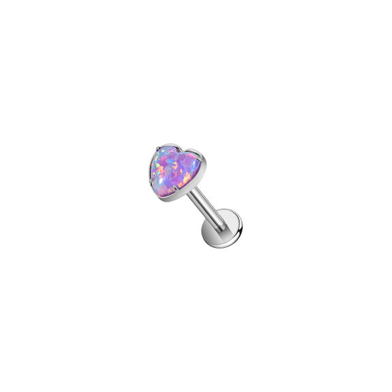 F136 Titanium Ear Nail Love Aobao Internal Thread Ear Nail Nail Nose Nail G23 Titanium Alloy Lip Nail Human Body Puncture Jewelry