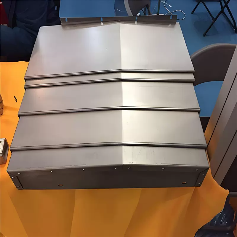 钢板防护罩钣金镗车铣床数控加工中心机床伸缩防尘护板钢板防护罩