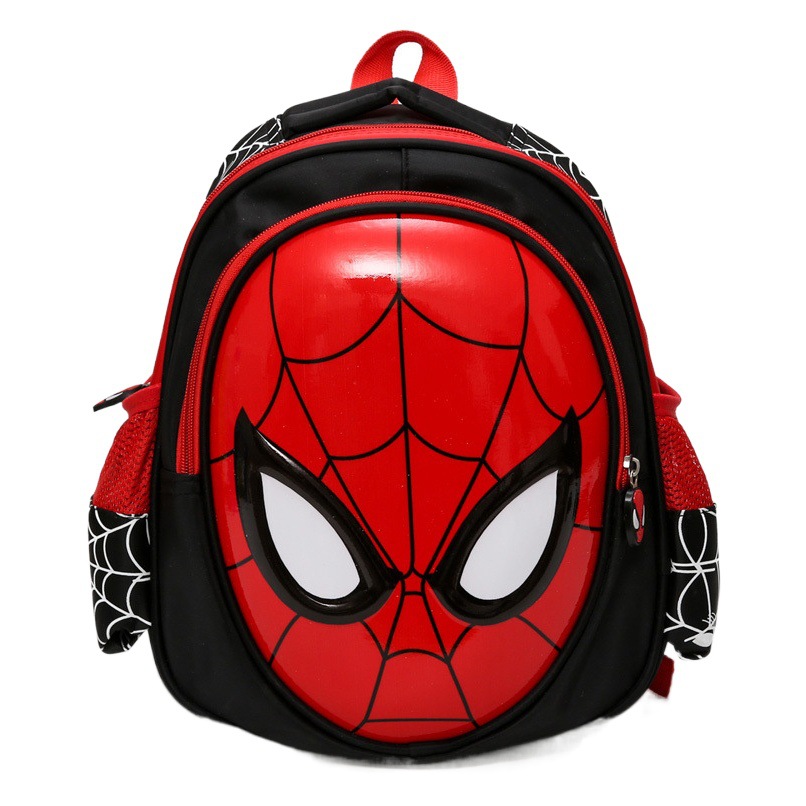 Children's Schoolbag Cartoon Cute Burden-Reducing Backpack Kindergarten Backpack Personalized Printed Spider-Man Double Back Wholesale