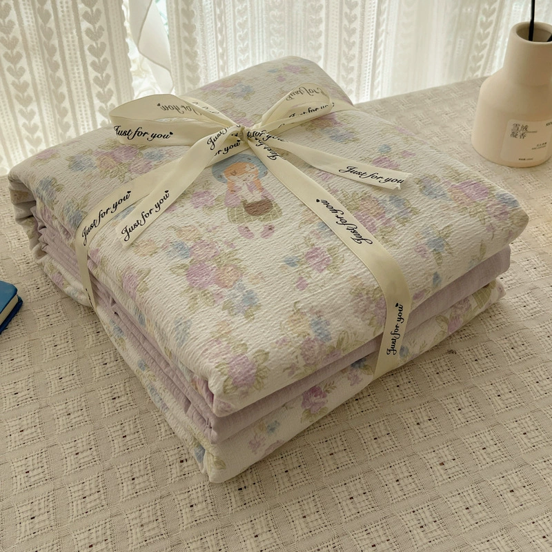 Хлопковый двухслойный комплект для мамы и ребенка, брендовая кровать, простыня, пододеяльник, комплект 4 предмета, 3 предмета