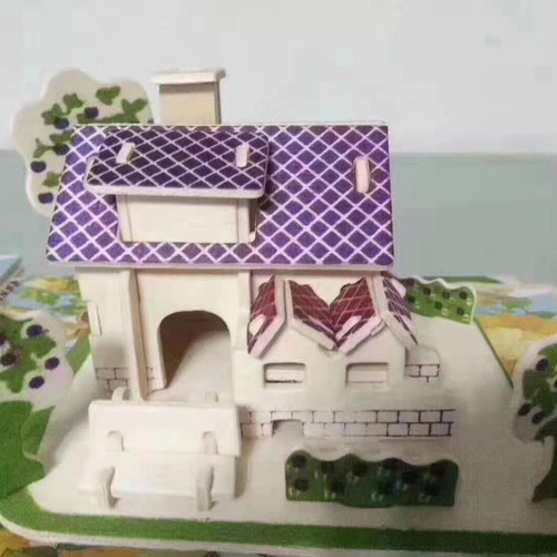 Children's intelligence development wooden puzzle 3D wooden puzzle suitable for park night market square stall