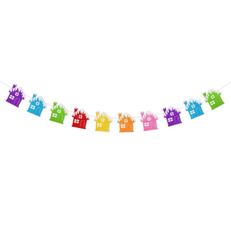 Amazon Navidad decoraciones de bandera de color bandera de bandera de bandera de Navidad decoración de fondo diseño de escena