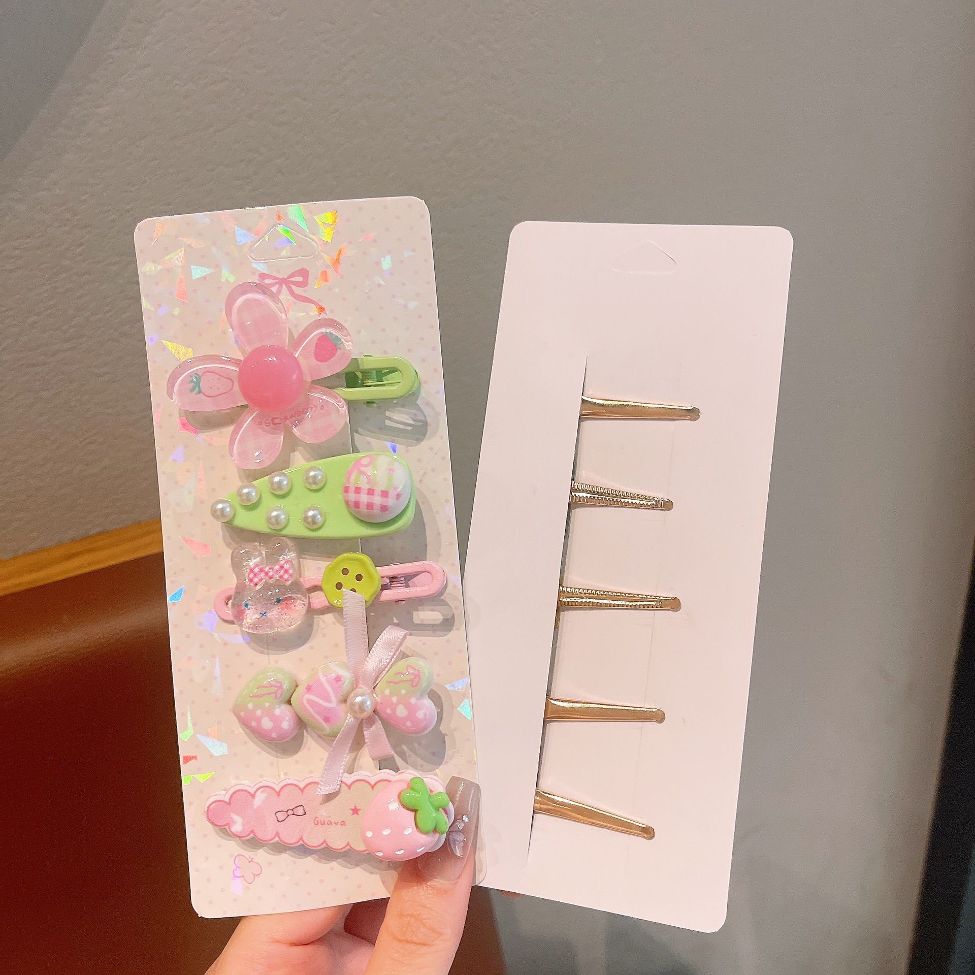 Flores coreanas para niños arco clip