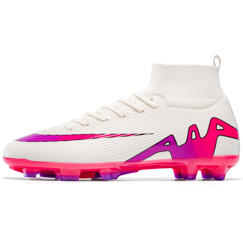 2025 nuevos zapatos de fútbol de clavos cortos de alto alcance para hombres y mujeres transfronterizos zapatos de entrenamiento deportivo juvenil de moda antideslizante