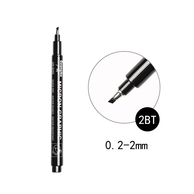 Guangna 8050 aguja pluma arte gancho pluma 15 tipos de línea boceto bosquejo contorno pluma negro anime bosquejo pluma