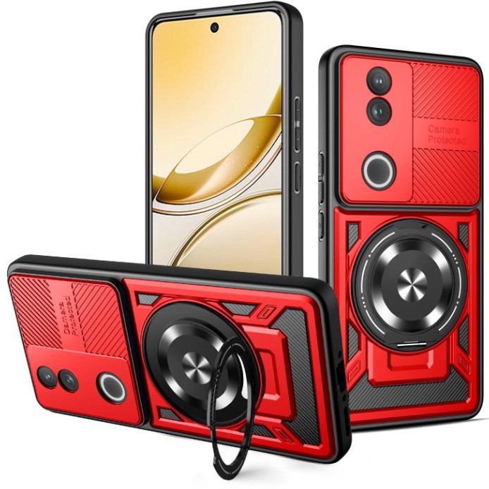 跨境新款适用VIVOV50优甲手机壳360旋转磁吸支架防摔Y39保护套硬2