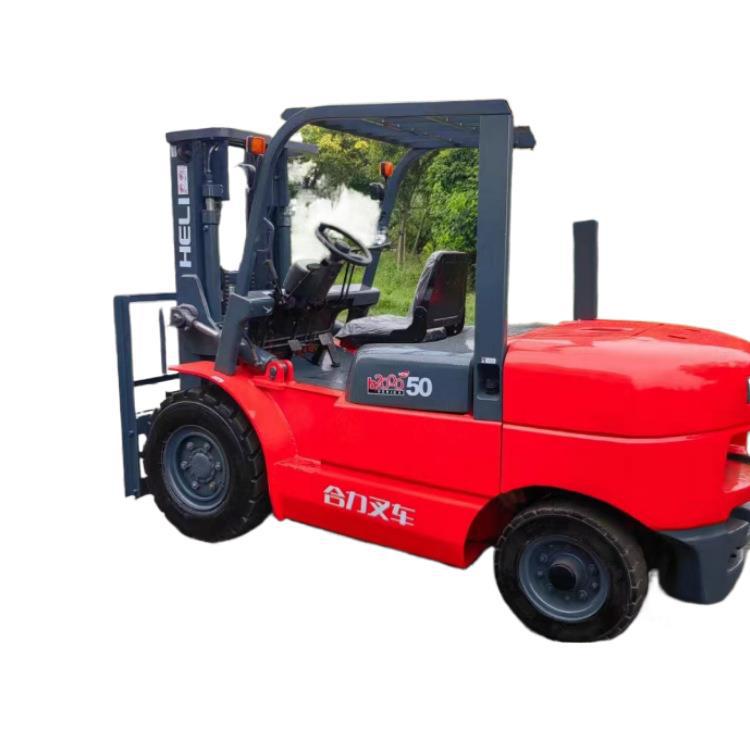 HeLi usado 5 toneladas grandes 5 toneladas / Hangzhou 7 toneladas carretillas elevadoras diesel 90% nuevo 10 toneladas carretillas elevadoras gran tonelaje monopolio