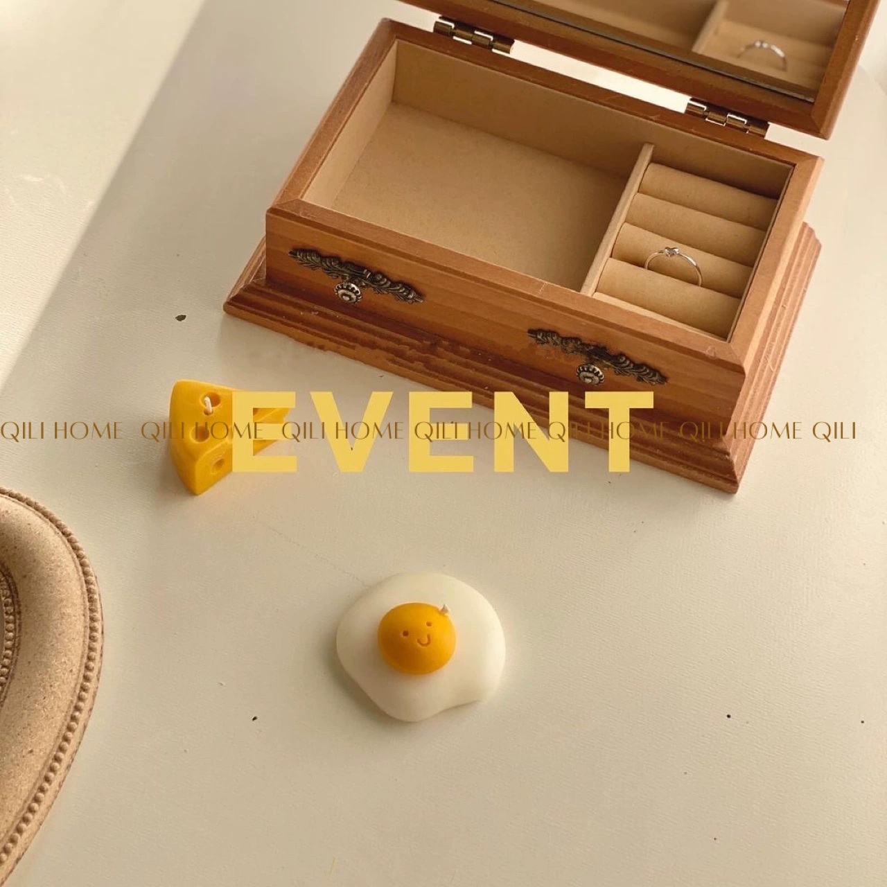 Свеча в виде яйца-фрит, милый миниатюрный заяц, свеча для торта