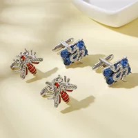Прямоугольные Запонки с заклепками на AliExpress New Bee, модная мужская рубашка, французские запонки