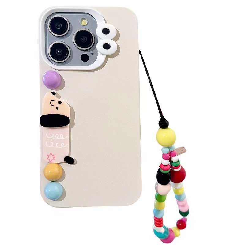 Divertido animal tridimensional de dibujos animados para 15ProMax funda para teléfono móvil iPhone 14 cadena 12 Apple 13 femenino 16PM